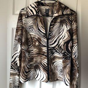 Clara Sun Woo Animal Print Jacket. Size S. New